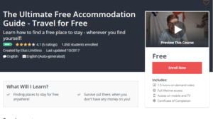 A1 Resource FREE Udemy Courses Nov 8, 2017 - The Ultimate Free Accommodation Guide Travel for Free