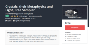 A1 Resource FREE Udemy Courses Nov 8, 2017 – Crystals their Metaphysics and Light, Free Sampler