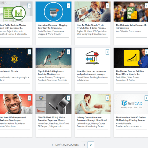 Total Udemy Courses - Nov 14, 2017 - 3,424