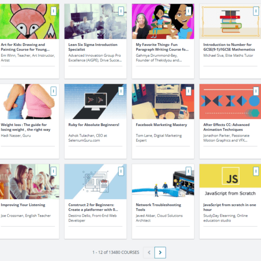 Total Udemy Courses Nov 16 2017 - 13,480
