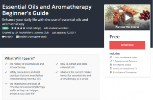 A1 Resource FREE Udemy Courses Dec 2, 2017 – Essential Oils and Aromatherapy Beginners Guide
