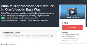 A1 Resource FREE Udemy Courses Dec 7, 2017 – 8086 Microprocessor Architecture In One Video In Easy Way