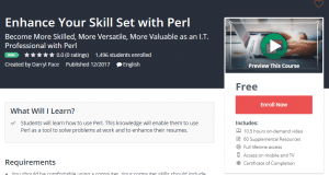 A1 Resource FREE Udemy Courses Dec 7, 2017 – Enhance Your Skill Set with Perl
