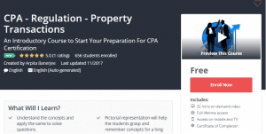 A1 Resource FREE Udemy Courses Dec 8, 2017 – CPA Regulation Property Transactions