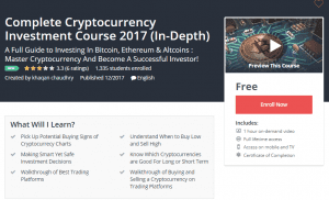 A1 Resource FREE Udemy Courses Dec 9, 2017 – Complete Cryptocurrency Investment Course 2017 In Depth