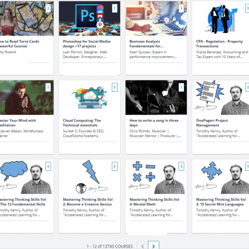 Total Udemy Courses Dec 8 2017 AFTER 13745