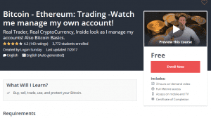 A1 Resource FREE Udemy Courses Jan 8 2018 – Bitcoin Ethereum Trading Watch me manage my own account