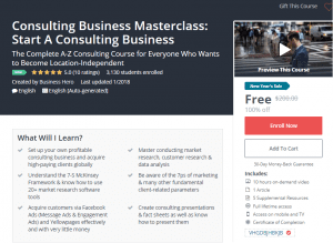 A1 Resource FREE Udemy Courses Jan 8 2018 – Consulting Business Masterclass Start A Consulting Business