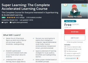 A1 Resource FREE Udemy Courses Jan 8 2018 – Super Learning The Complete Accelerated Learning Course