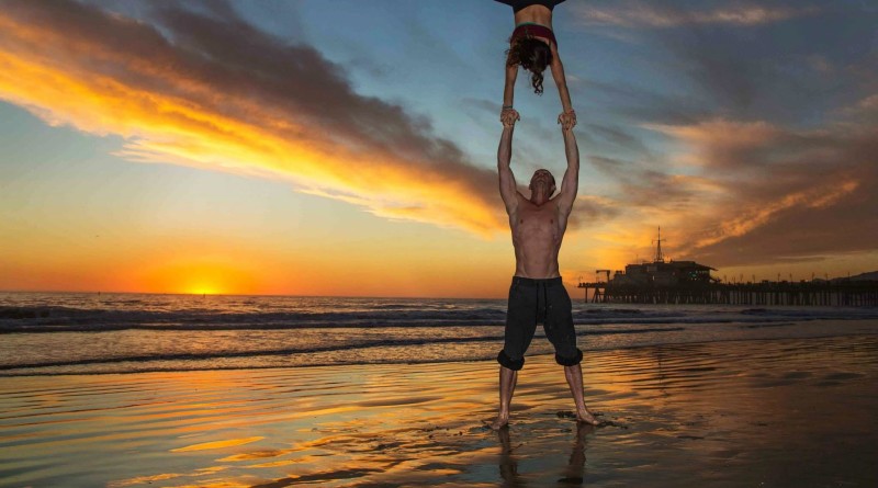 Beach Hand Stand Teamwork